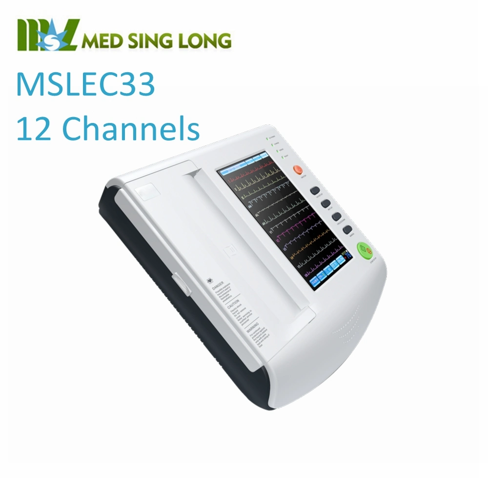 Cheap 12 Channel ECG Machine Mslec33 with Ce ISO Certificate