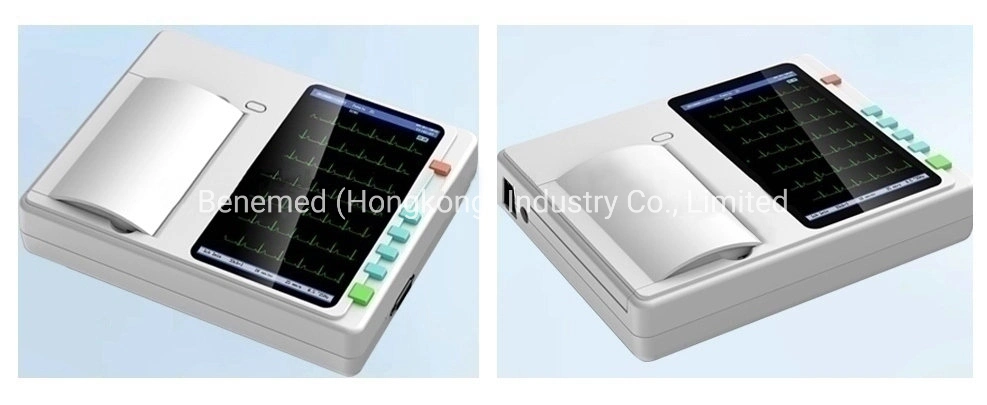 for Hospital Use Digital 6 Channel Portable ECG Machine Electrocardiograph