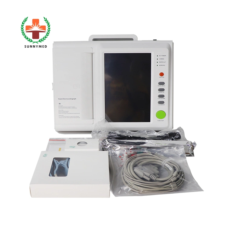 Portable ECG 12 Leads ECG Machine Price 12 Channel ECG Electrode Machine Sy-H008
