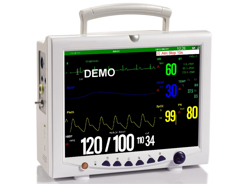 Sinnor Snp9000j Multi Parameter Monitor Standard 6parameter Monitor ECG NIBP Etco2 2-IBP Cardiac Monitor ECG Monitor AG Bis Multi Gas Analyzer