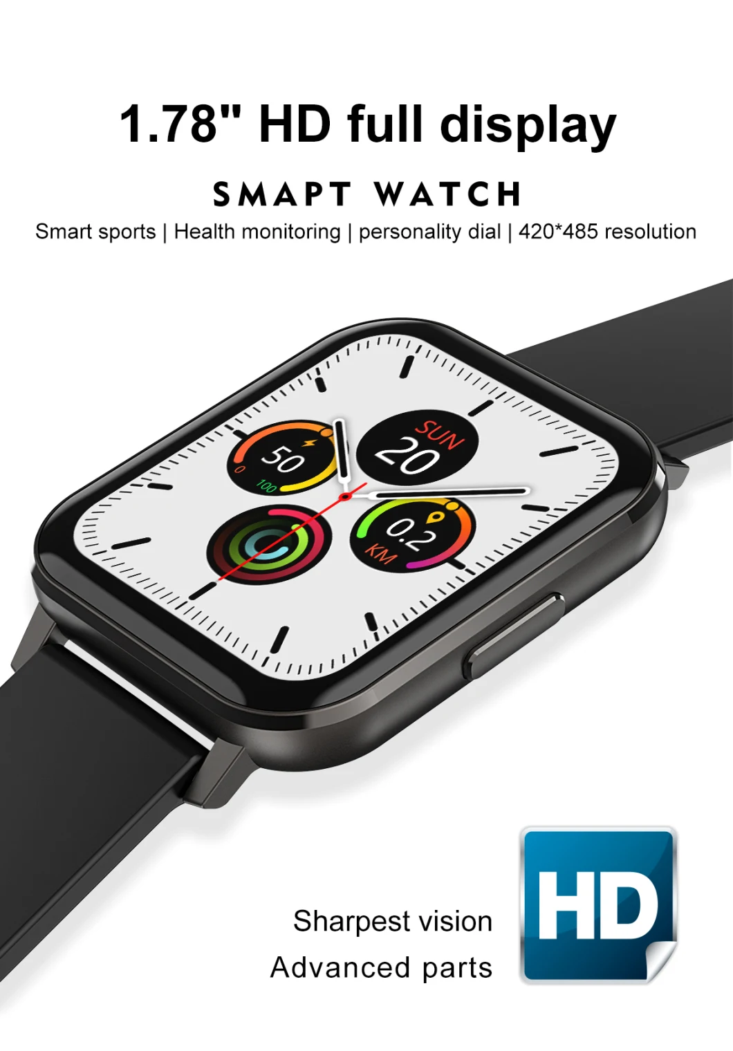 Bluetooth Smartwatch Wireless Waterproof Android Blood Pressure Oxygen Smartwatch ECG Smart Watch