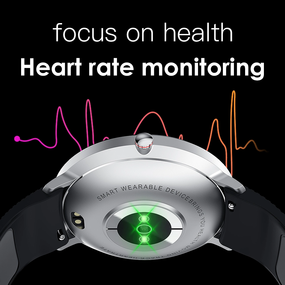 Fashionable Men Women ECG Heart Rate Blood Pressure Oxygen Monitor IP68 Waterproof Bluetooth Smart Watch