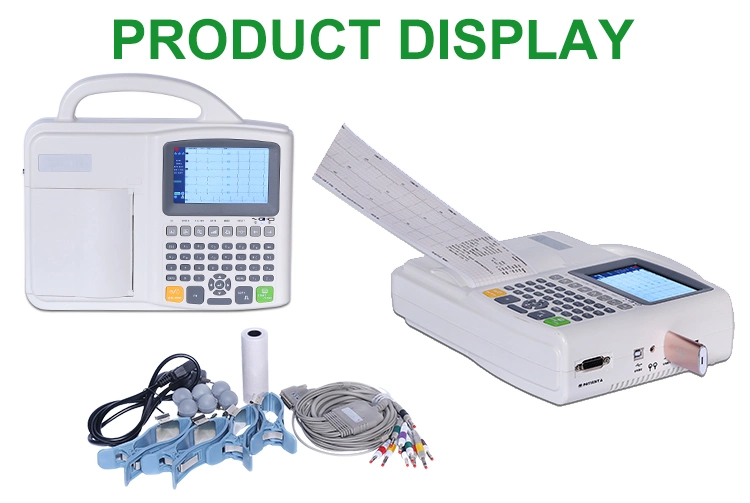 IN-H021-1 Digital Electrocardiograph 12 Channel Touch Screen ECG EKG Machine