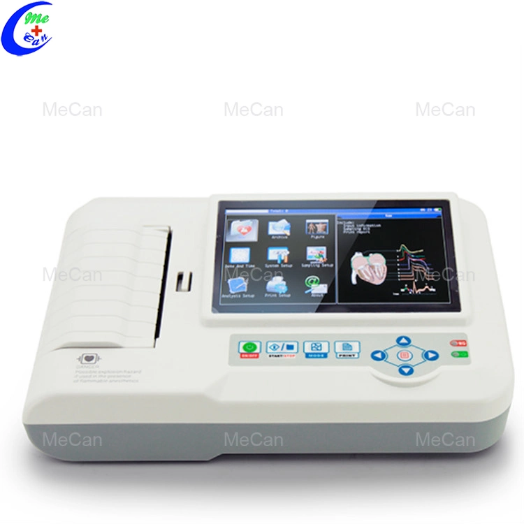 High Quality Electrocardiograph Electrode Device Portable Touch Screen Digital ECG 3 Channel ECG