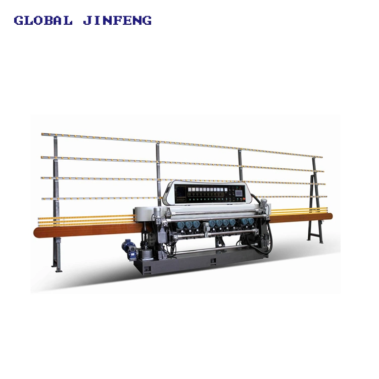 (JFB361) 10 Spindles Glass Flat Edging Polishing Straight Line Beveling Edging Grinding Processing Machine