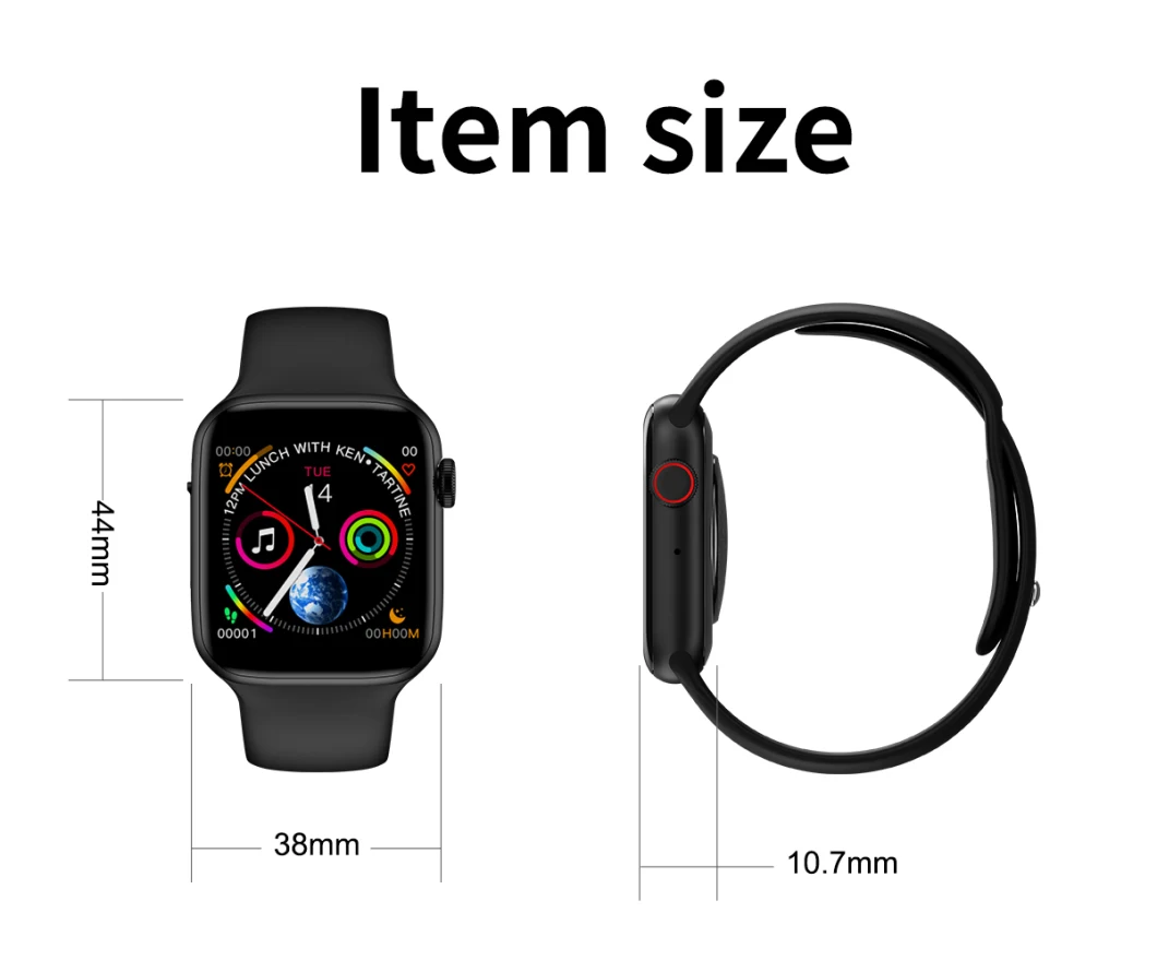 Shenzhen Smartwatch Factory Sport Bluetooth W35 Smartwatch NFC Android ECG Sleep Monitor Touch Screen