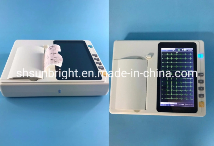 Ce New Arrival Digital 3 Channel 7 Inch Touch Screen ECG EKG Machine Sun-7031