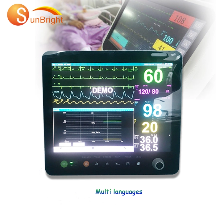 Hospital ICU Cheap Patient Monitor Multi Patient Monitor with ECG/SpO2