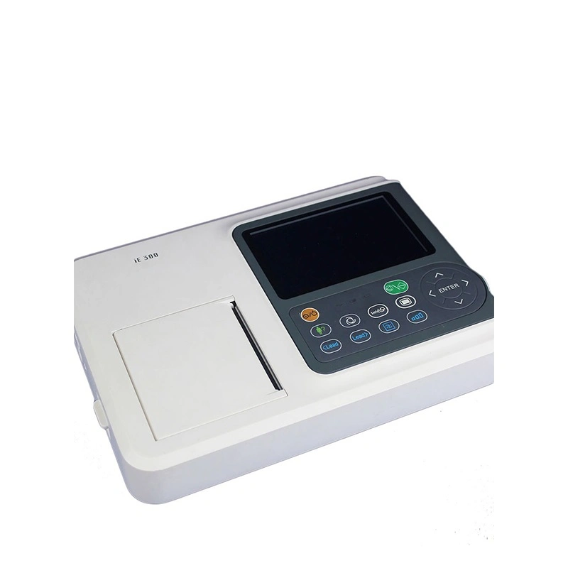 Portable 7 Inch 6 Lead EKG Electrocardiogram Touch Screen 6 Channels ECG Machine with Low Price