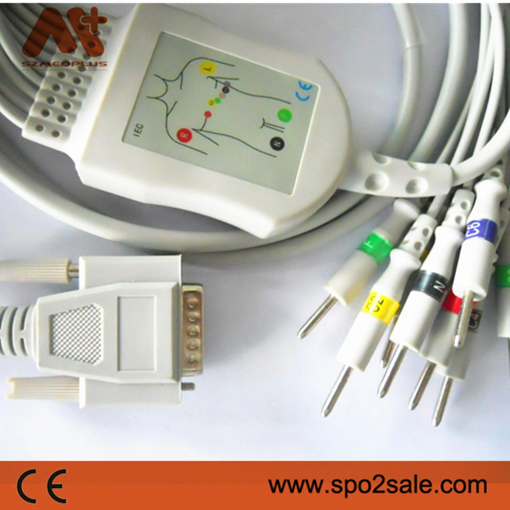 Compatible Bosch One-Piece 10-Lead EKG Cable