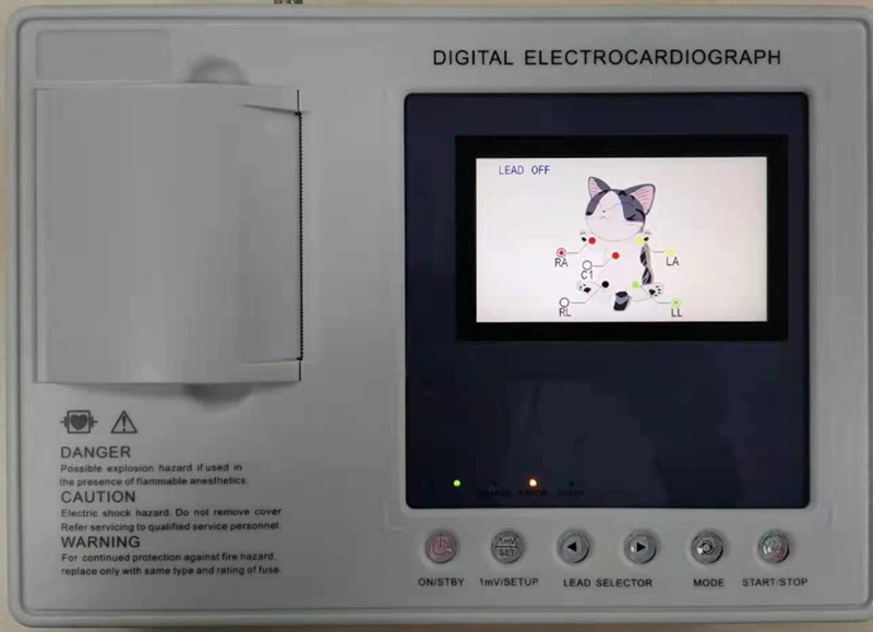 10 Inch Touchscreen 12 Channel ECG Machine for Animal