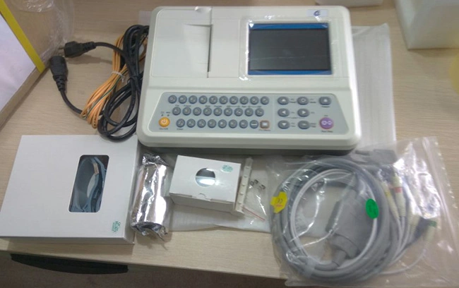 Portable Design ECG EKG Machine 3 Channels 12 Lead
