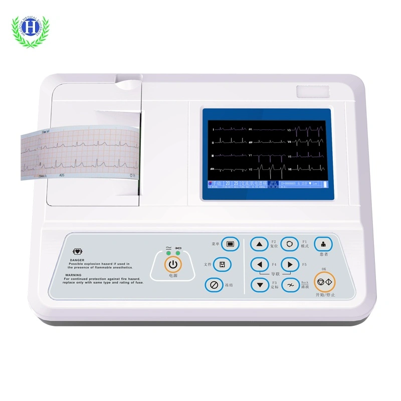 China Supplier He-01A Digital ECG Machine Electrocardiograph Prices