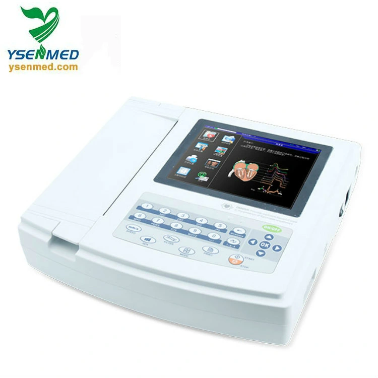 Ysecg-012t Medical Digital 12 Channel ECG Machine Electrocardiograph