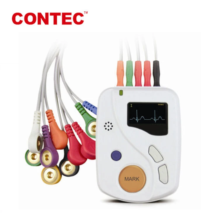 Contec Tlc6000 LCD ECG 48h 12 Channels Analysis Monitoring System Holter ECG