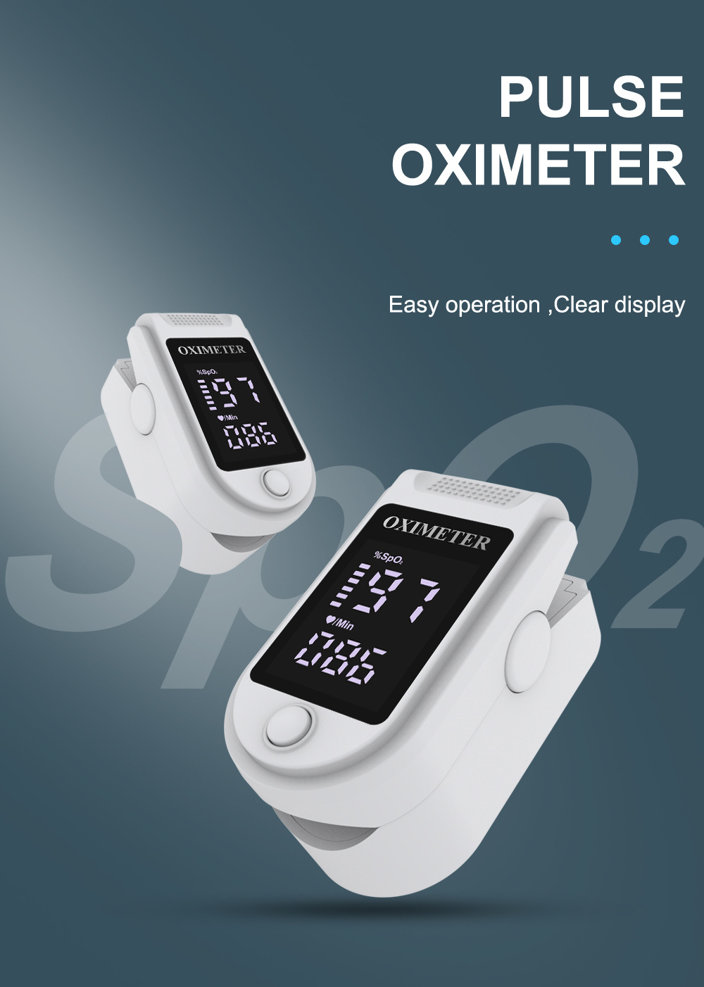 Digital Heart Rate Monitor ECG SpO2 Pulse Oximeter