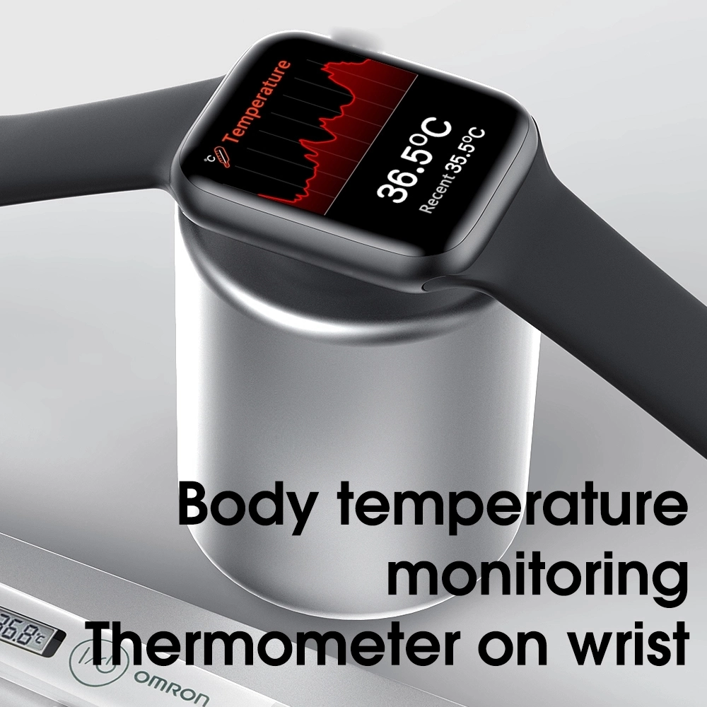 Smart Watch W46 Men Women IP68 Waterproof Smartwatch W46 Heart Rate ECG Monitor Wristwatch 1.75 Inch