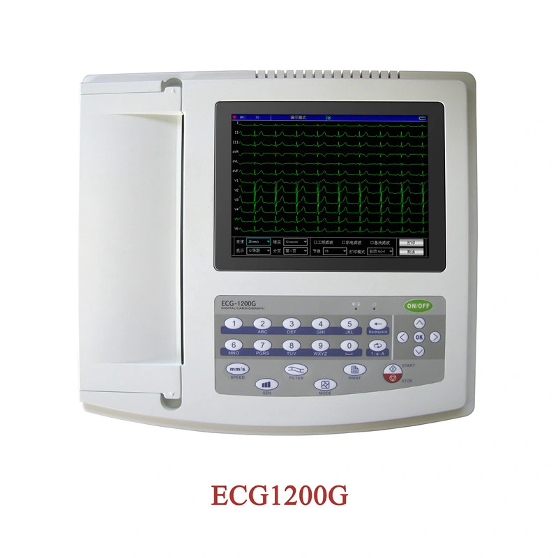 3G WiFi 12 Lead ECG Portbable Anesthesia Telemedicine ECG Machine