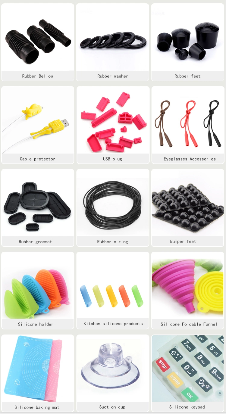 Black Self-Adhesive Bumper Silicone Rubber Feet Pads for Furniture