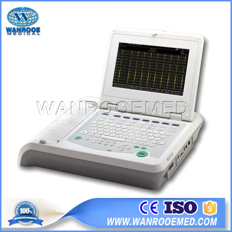 ECG1202 Hospital Equipment 10 Inch Portable Surgical ECG Patient Machine