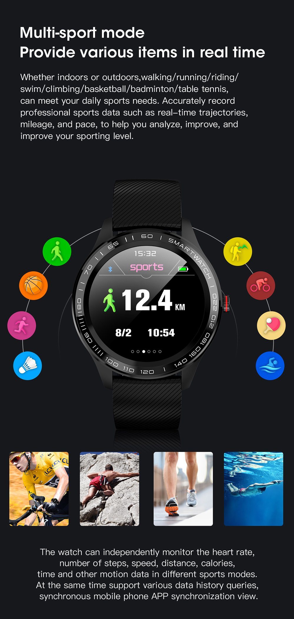 L9 Smart Watch Men ECG+PPG Heart Rate Blood Pressure Oxygen Monitor IP68 Waterproof Bluetooth Smartwatch