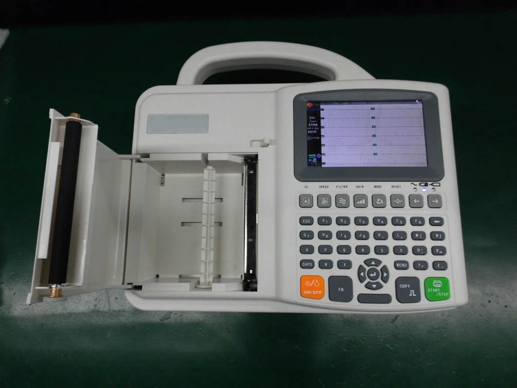 Medical Device Digital Electrocardiograph 6 Channel Monitor LCD Screen ECG Machine Portable ECG