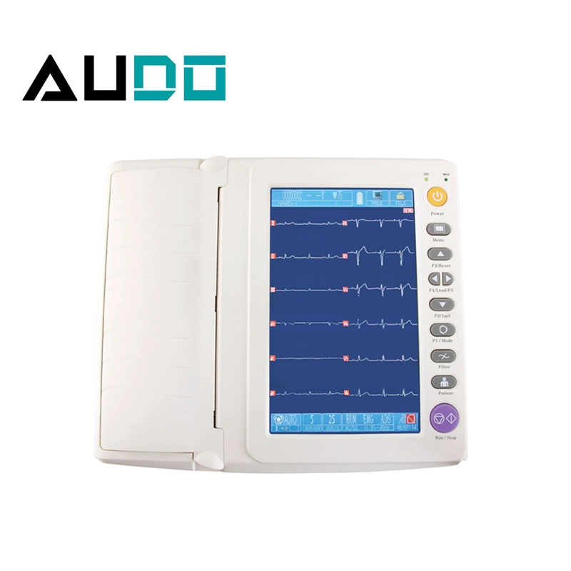 Audo Medical Device 12 Leads Portable ECG Machine 12 Channel ECG Electrode Machine Price