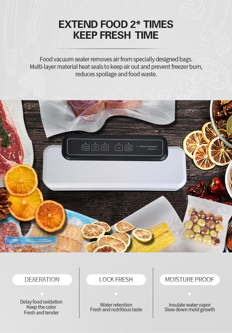 Household Portable Vacuum Packing Machine Electronic Automatic Kitchen Handheld Mini Home Vacuum Food Sealer