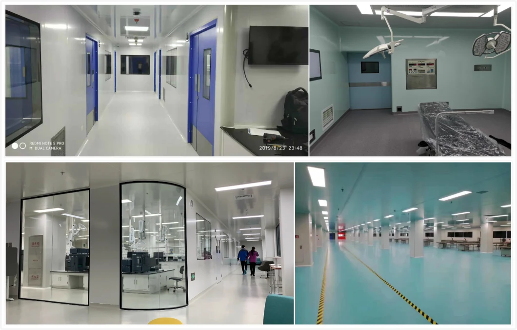 Certified Clean Room Wall Panels Fireproof Rockwool/EPS/XPS/PU Cleanroom Sandwich Panel China