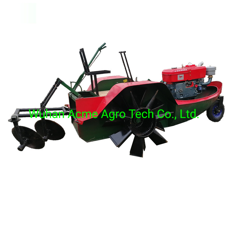 Paddy Field Tractor, Paddy Field Boat Tractor Paddy Tire Farm Boat Tractor for Rice Field Cultivation