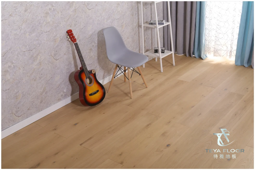 Eurpean Oak Wood Flooring/Flat/Natural Color/Engineered Wood Flooring/Coffee Color/Mat/Wood Floor