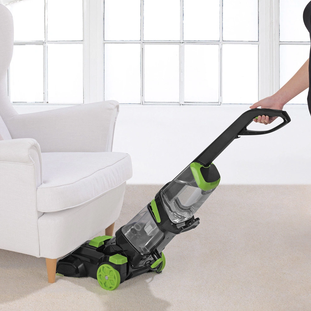 Upright Corded Turbo Scrub Carpet Cleaner with 11kpa Strong Suction Includes Two Tanks for Carpet & Hardwood