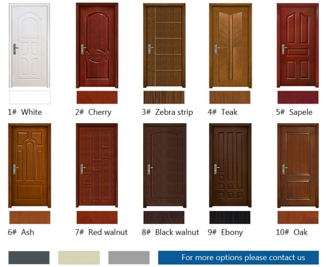 BS Interior Fire Rated Wood Door Single Fireproof Wooden Door Entry Fire Door (FD-JY-011)