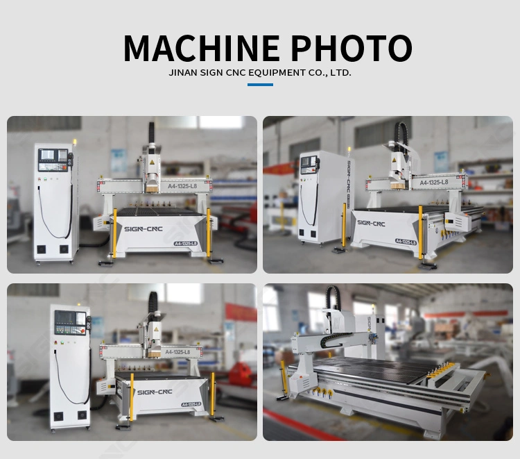 1325 Atc CNC Router Machine for Wood Woodworking Stone Foam Mold Aluminum Arclic Fabric Rubber Paper