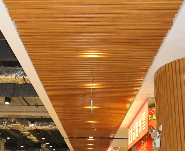 Aluminum False Ceiling Baffle Ceiling U Srip Ceiling for Mall