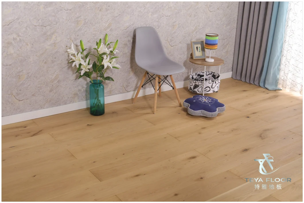 Eurpean Oak Wood Flooring/Flat/Natural Color/Engineered Wood Flooring/Coffee Color/Mat/Wood Floor