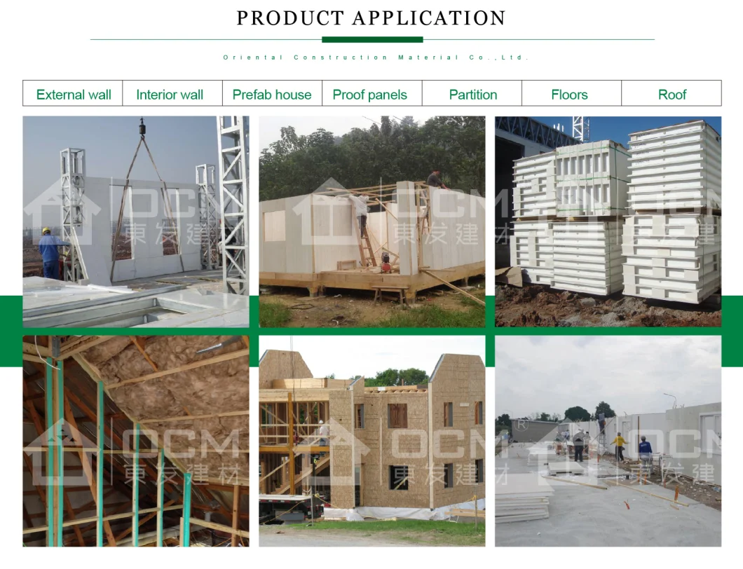MGO EPS/XPS/PUR/PIR Sandwich Panel, Structural Insulated Panel, Sips