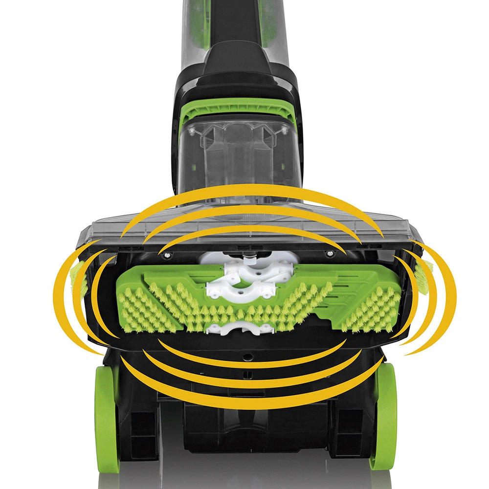 Upright Corded Turbo Scrub Carpet Cleaner with 11kpa Strong Suction Includes Two Tanks for Carpet & Hardwood