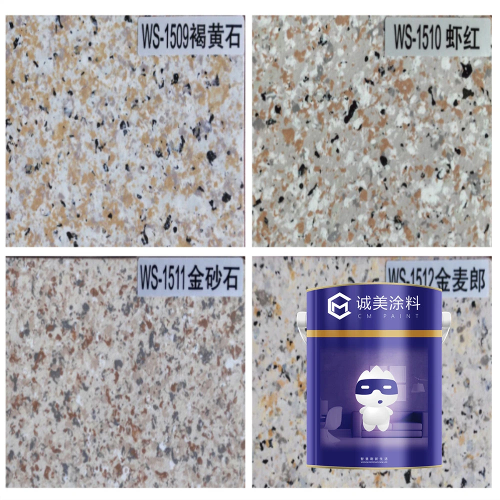Eco-Friendly Granite Stone Granite Exterior Wall Paint Effect Spray Coating