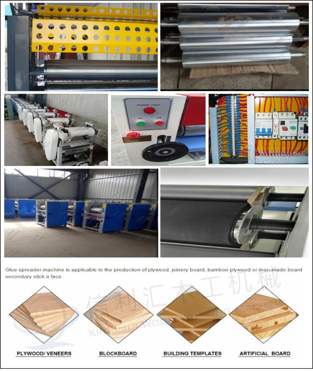 Woodworking Machinery Double Sides Glue Spreader for Plywood/ CNC Glue Coating Machine, CNC Glue Coater Machine
