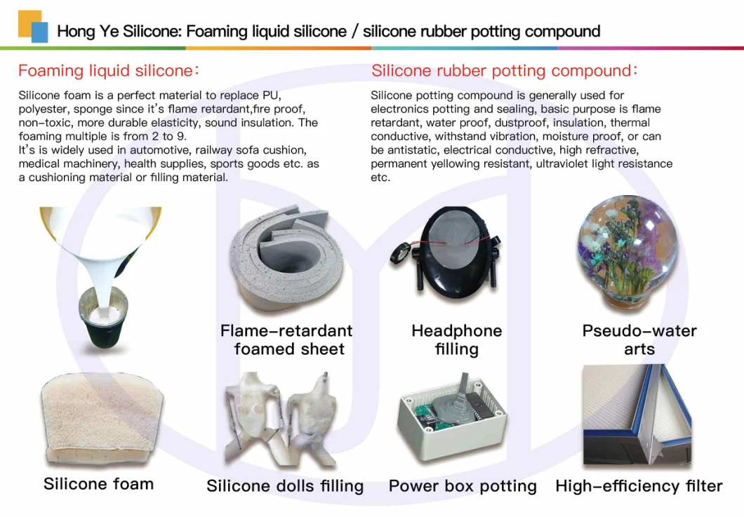 Two Parts Glue Silicone Rubber Cover on Surface of PCB Water Repellent Soft Moisture Resistant