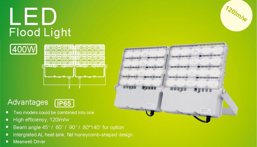 Tennis Court Baseball Field 300W LED Flood Light with LED Industrial Light Engineering