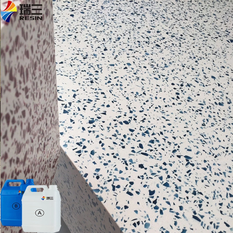 Extra Clear Epoxy Resin Floor Paint Coating for Terrazzo Stone Flooring