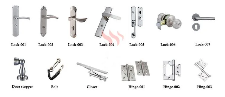 BS Interior Fire Rated Wood Door Single Fireproof Wooden Door Entry Fire Door (FD-JY-011)