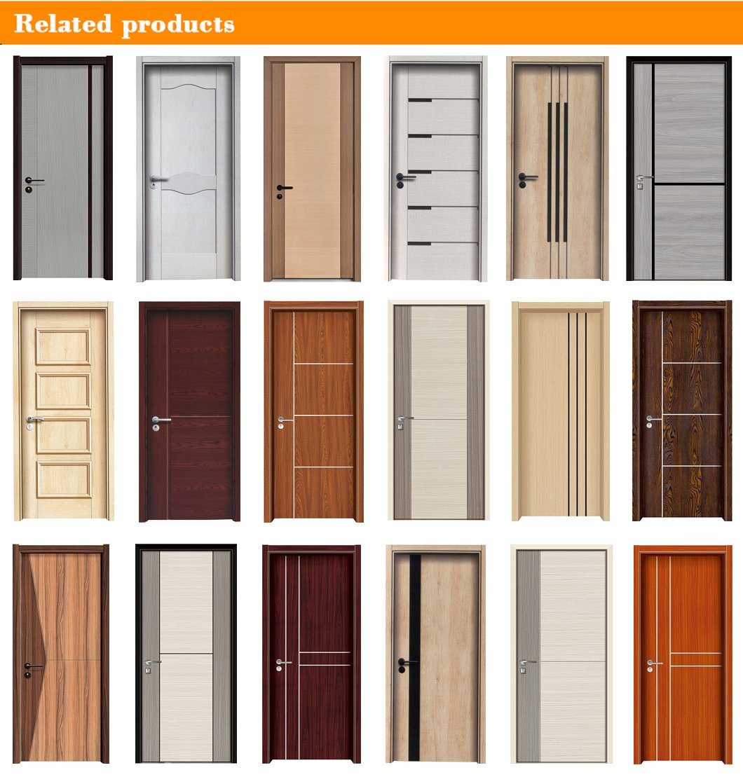 Cheap Home Luxury Design Fireproof Wood Flush Door Solid Wooden Doors