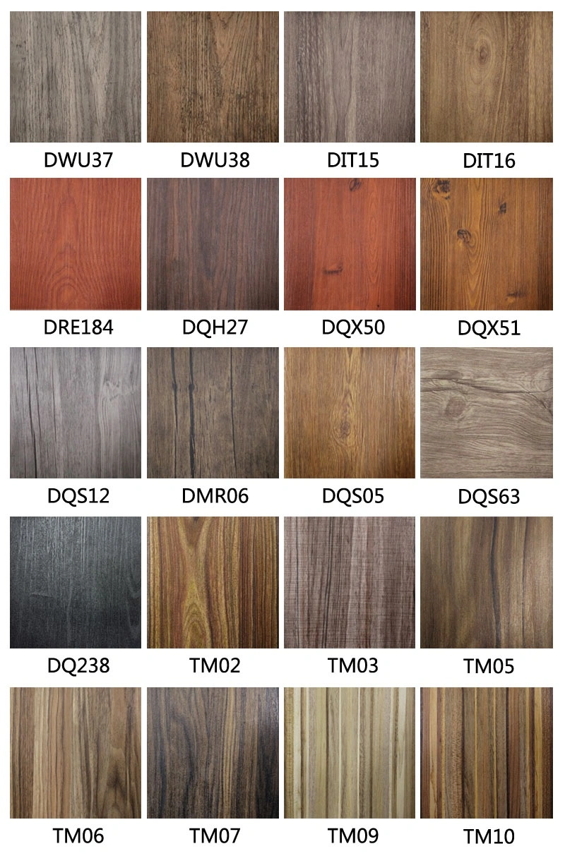 High Quality 3D Wood Wallpaper PVC Adhesive Wooden Wall Paper Cabinets Renovated Wood Wall Paper