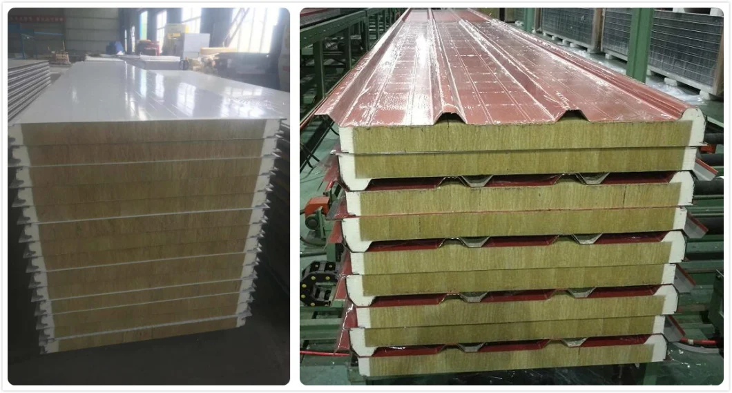 Globalspan Cheaper EPS Foam/Rock Wool/Glass Wool/PU Sandwich Panel for Prefabricated Building