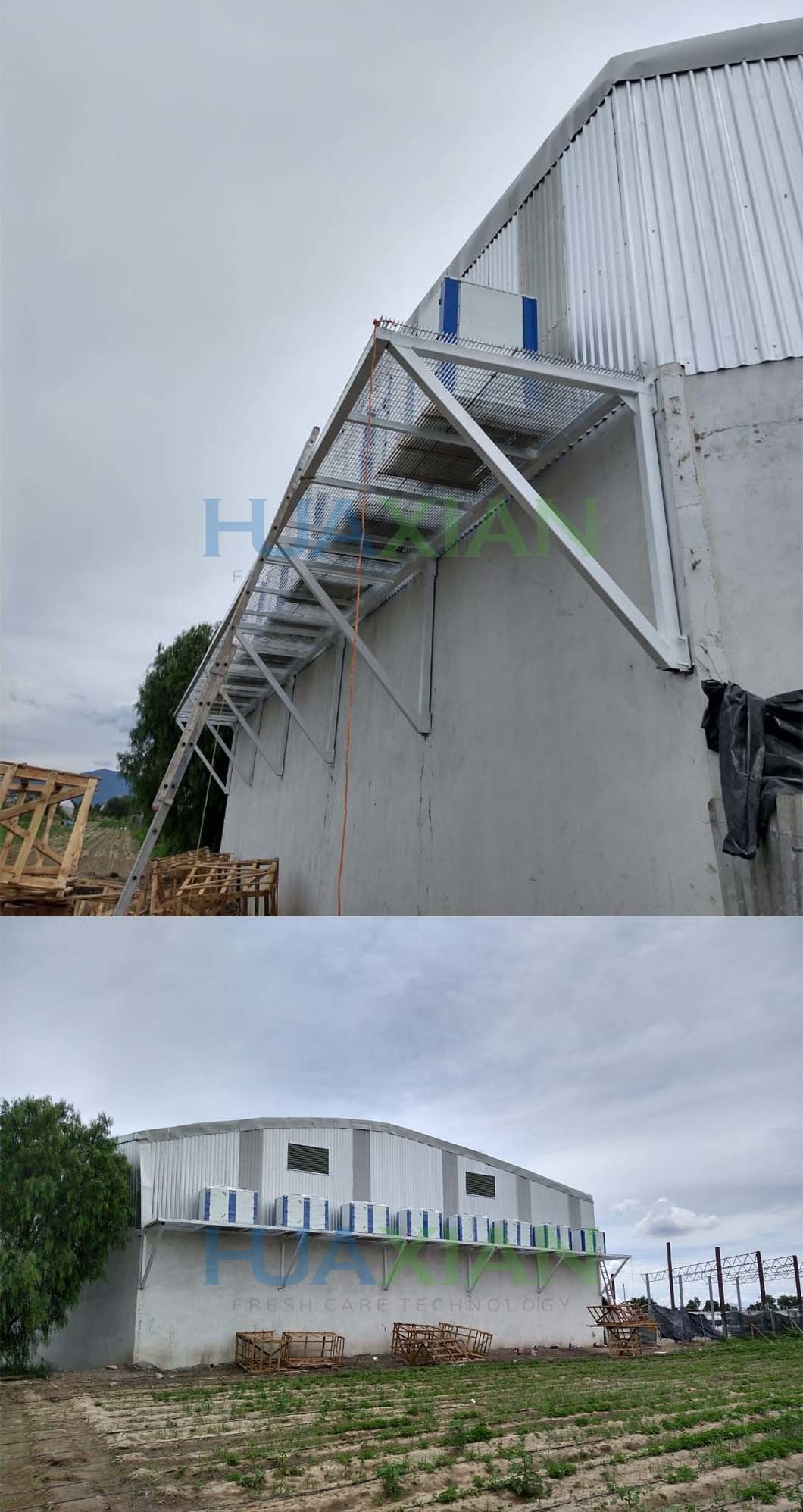 2~50HP Split Refrigeration Bitzer Compressor Air Cooling Cold Room Outdoor Condenser Unit with Panels