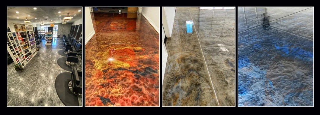 Colorful Metallic Pigmengt Epoxy Floor/Clear Resin for Metallic Flooring Coating