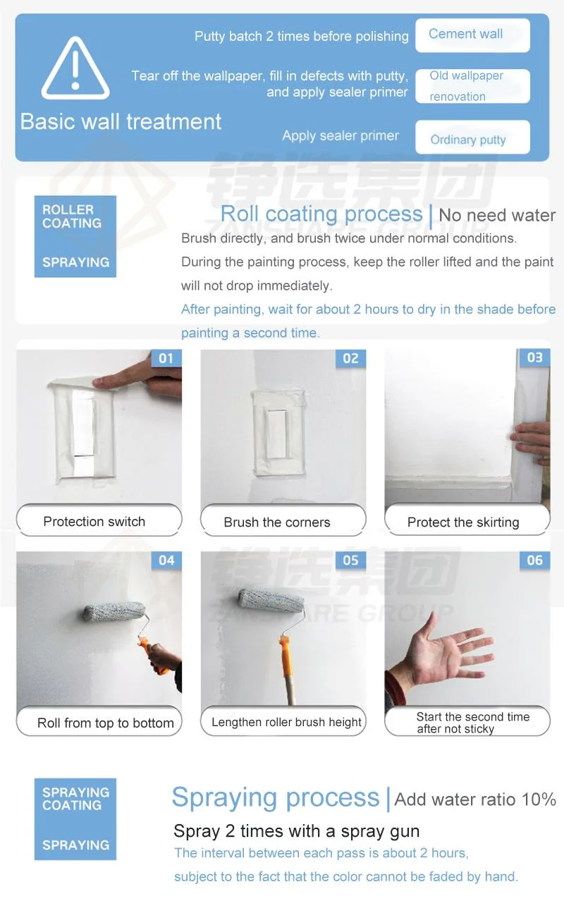 PAC Water-Based Diatom Mud Paint Waterproof Washable Coating Anti-Bacteria Non-Combustible Interior Wall Coating